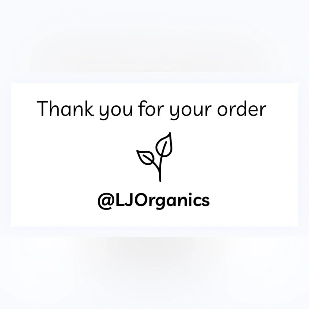 30 CUSTOM STICKERS - 2” x 1” - THANK YOU FOR YOUR ORDER - WITH YOUR CLOSET NAME